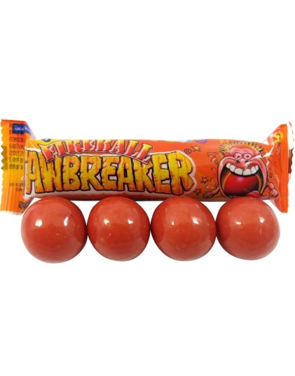 4 pk Zed Jawbreaker med Het Fireballsmak og Kjerne av Tyggegummi 33 g