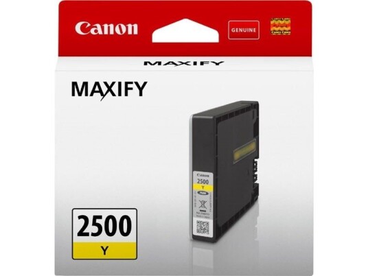 Tusz Canon Canon Pgi- 2500 Y - 9,6 Ml - Yellow - Original - Ink Tank - For Maxify Ib4050 Ib4150 Mb5050 Mb5150 Mb5155 Mb5350 Mb5450 Mb5455 (9303B001)