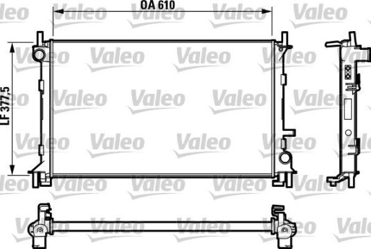 Radiator VALEO 732732 Radiator VALEO 732732