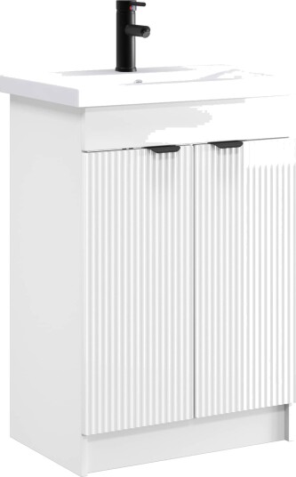 Baderomsinnredningssett Høgglans hvit 78,5 x 37,5 x 81 cm Baderomsinnredningssett Høgglans hvit 78,5 x 37,5 x 81 cm