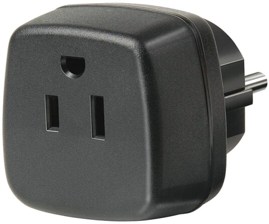 Brennenstuhl reseadapter, US/jap till EU, jordad, svart Brennenstuhl reseadapter, US/jap till EU, jordad, svart