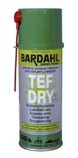 Bardahl Kædespray Tef Dry Ptfe 400 Ml. Bardahl Kædespray Tef Dry Ptfe 400 Ml.