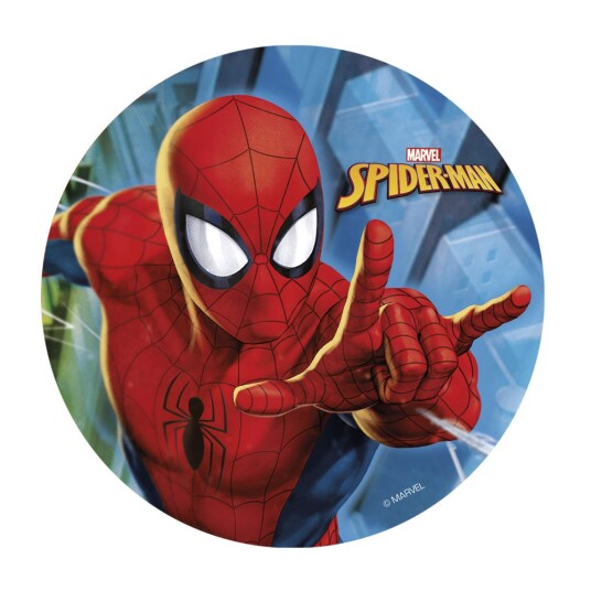 Spiderman Kakebilde Sukkerfri Ø20cm Spiderman Kakebilde Sukkerfri Ø20cm