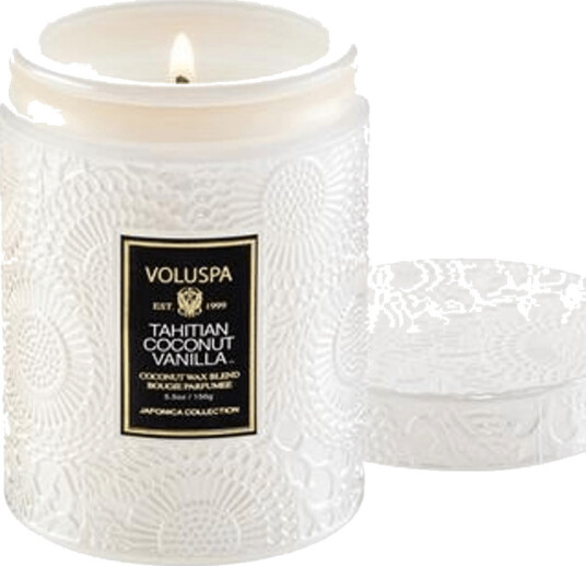Voluspa Tahitian Coconut Vanilla Small Jar Candle 50h