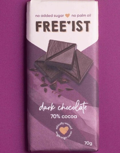 Free"ist Sukkerfri Mørk Sjokolade 70 gram