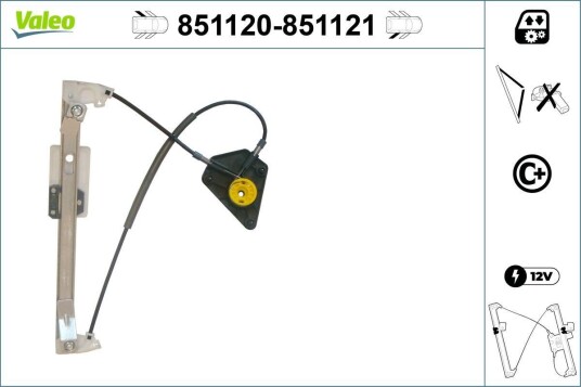 Vindusheis VALEO 851120 Vindusheis VALEO 851120