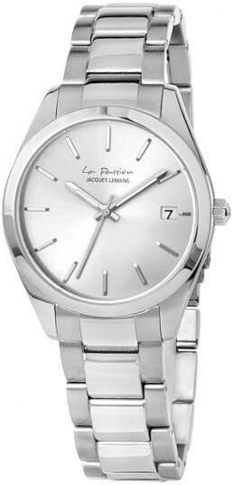 Jacques Lemans Dameklokke LP 132F La Passion Sølvfarget/Stål Ø34 mm