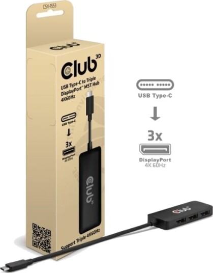 Club3d Csv-1553 Interface Hub Usb Type-C Sort