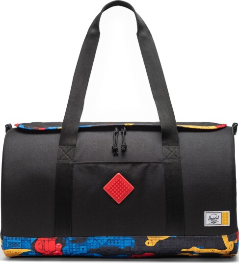 Lego Herschel Heritage dyffelbag abstrakt klossemønster 5009276 Lego Herschel Heritage dyffelbag abstrakt klossemønster 5009276