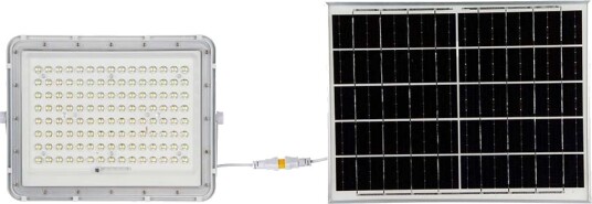 V Tac 180W LED solcelle lyskaster 4000K Inkl. 20W solcellepanel IP65 fjernkontroll hvit Kulør : Nøytral