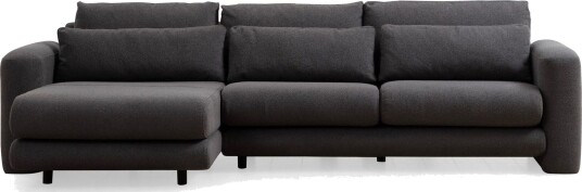 Makhan Sofa med Sjeselong 3 seter Grå