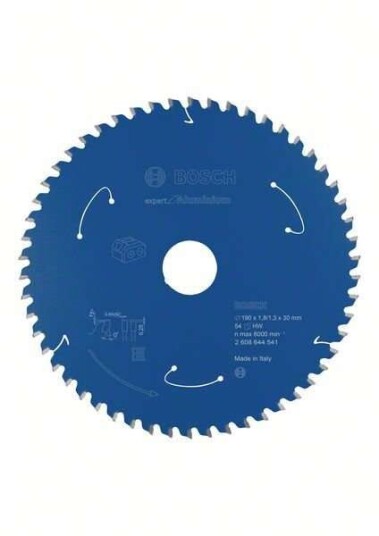 Bosch Expert 190 mm Sirkelsagblad for Aluminium med 54 Tenner