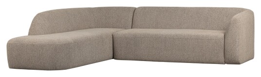 Bepurehome Sloping Sofa m. chaiselong, venstrevendt - Natur 1732553-01-0 1732524-01-0