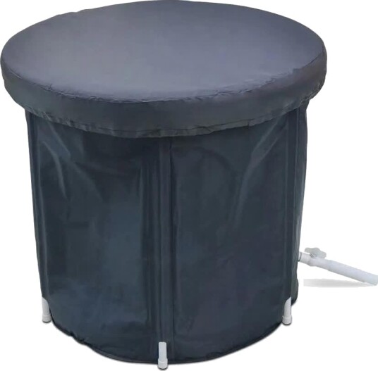 OEM sammenleggbart oppblåsbart badekar, 75 x 75 cm, svart