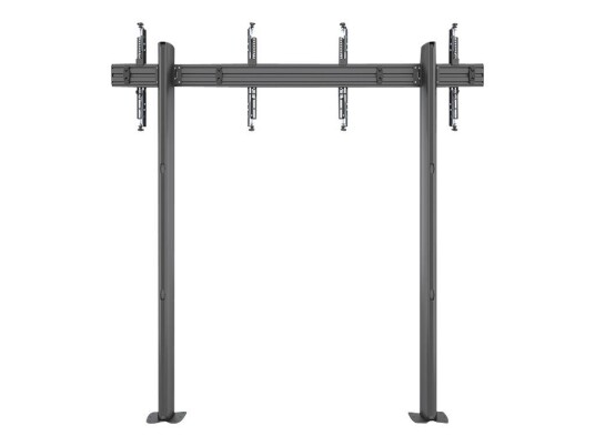 Multibrackets M Floormount Column Pro 2x1 - stativ - enkeltside - for 2 LCD/plasma-paneler - svart