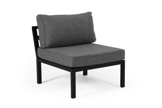 Brafab Weldon midtdel Svart med grå pute Svart Brafab Weldon midtdel Svart med grå pute Svart