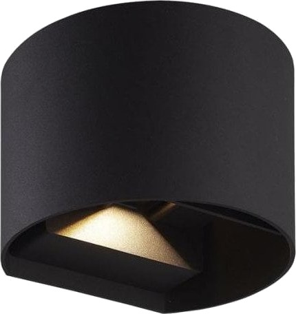 Utendørs Vegglampe Led 2X3w 4000K Ip54 Svart Søyle Led Line Lite