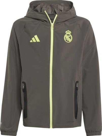 Real Madrid Treningsjakke Tiro 25 Competition Vis Tech Travel Grå/Gul Barn adidas størrelse 176 cm Real Madrid Treningsjakke Tiro 25 Competition Vis Tech Travel Grå/Gul Barn adidas størrelse 176 cm