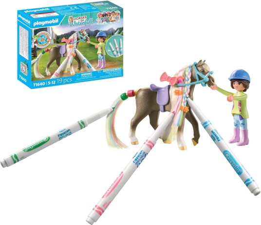 Playmobil 71640 Horses of Waterfall Byggesett Vaskbart Hest Sett Playmobil 71640 Horses of Waterfall Byggesett Vaskbart Hest Sett