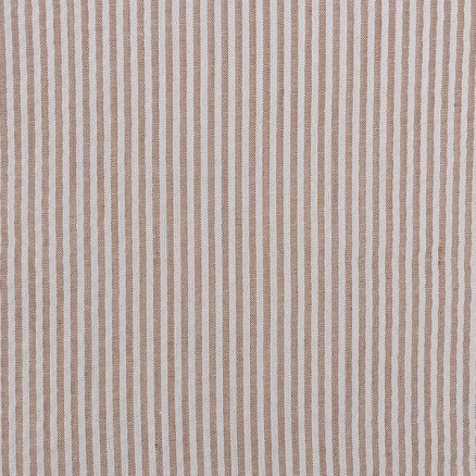 Seersucker m/ striper 145 cm 552 Brun 50cm