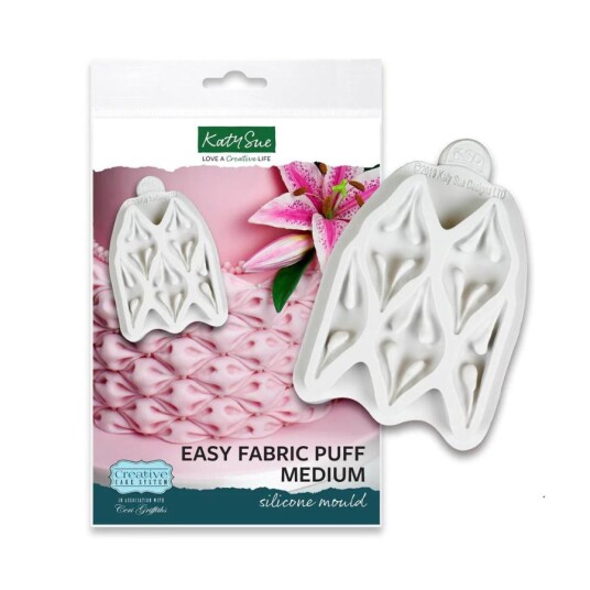 Katy Sue Mould Easy Fabric Puff Medium Katy Sue Mould Easy Fabric Puff Medium