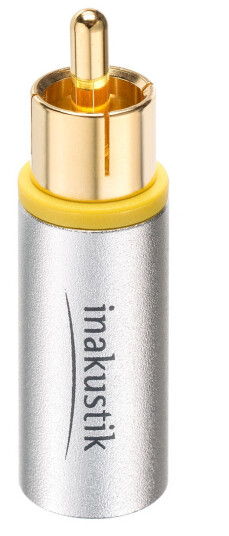 RCA-plugg "twist on" metall in-akustik Excellence