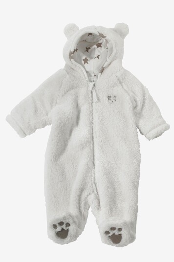 Ellos Collection - Overall Teddy med ører - Hvit