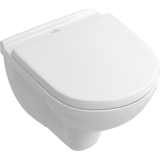 V&B O.Novo Compact Toalettpakke Med sete og lokk, Hvit med CeramicPlus V&B O.Novo Compact Toalettpakke Med sete og lokk, Hvit med CeramicPlus