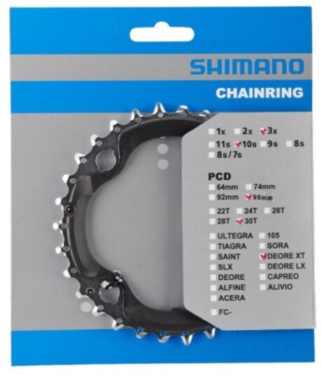 Shimano Xt Fc-M782 9/10-Delt 30t Drev