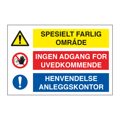 Jo Safety HMS Byggeplasskilt: Kombiskilt Henvendelse anleggskontor 300 x 450 mm 6301028 Jo Safety HMS Byggeplasskilt: Kombiskilt Henvendelse anleggskontor 300 x 450 mm 6301028