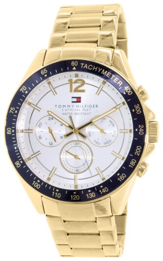 Tommy Hilfiger Herreklokke 1791121 Luke Sølvfarget/Gulltonet stål Tommy Hilfiger Herreklokke 1791121 Luke Sølvfarget/Gulltonet stål