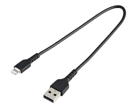 StarTech 30cm USB A til Lightning Kabel - Svart, MFi Sertifisert