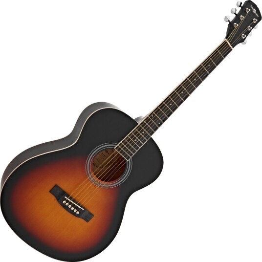Gear4Music Dreadnought Venstrehendt Akustisk Gitar Svart