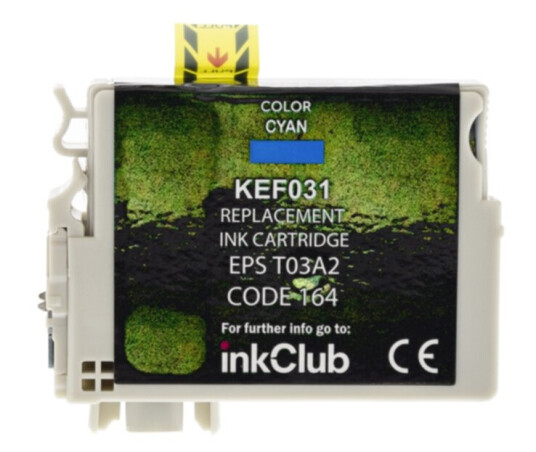 inkClub KEF031 Blekkpatron, erstatter Epson 603XL, cyan, 400 sider