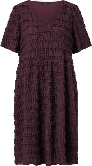 Ellos Plus collection Kjole med blondedetaljer Brun