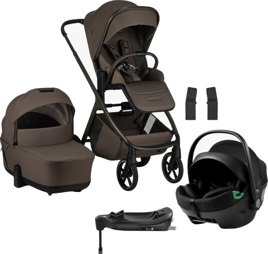 EasyWalker Zoey Duovogn inkl. Axkid GOKID Babybilstol & Base Chestnut Brown EasyWalker Zoey Duovogn inkl. Axkid GOKID Babybilstol & Base Chestnut Brown