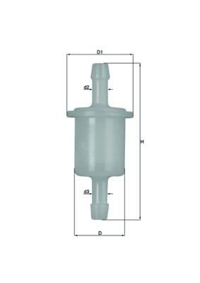 Drivstoffilter MAHLE ORIGINAL KL 26 OF