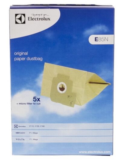 Original Støvsugerposer papir 5st. E85 Original Støvsugerposer papir 5st. E85