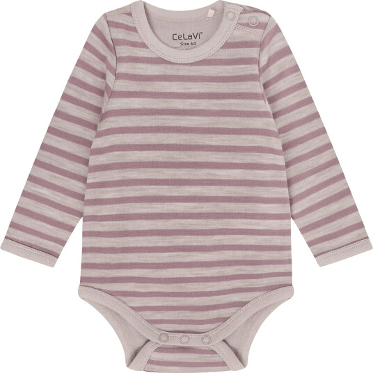 CeLaVi Body Ls Yd Stripe Purple 80
