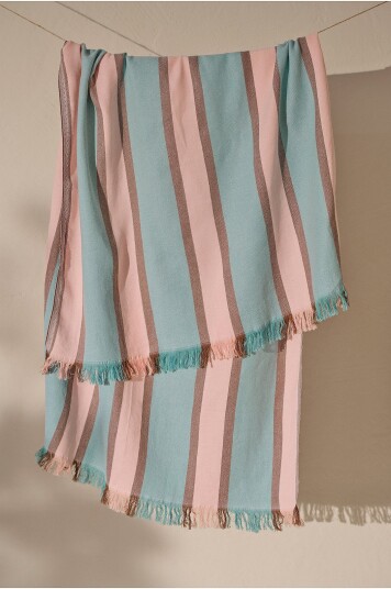 Ellos Home - Strandhåndkle Flossie Hamam Beachtowel - Grønn