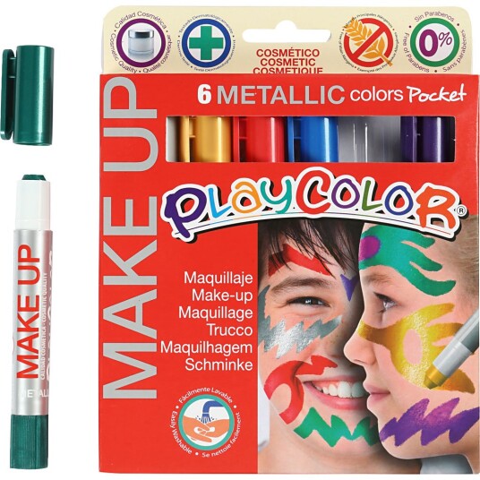 Cc Playcolor Make Up Mix Metallic - 6-pakning