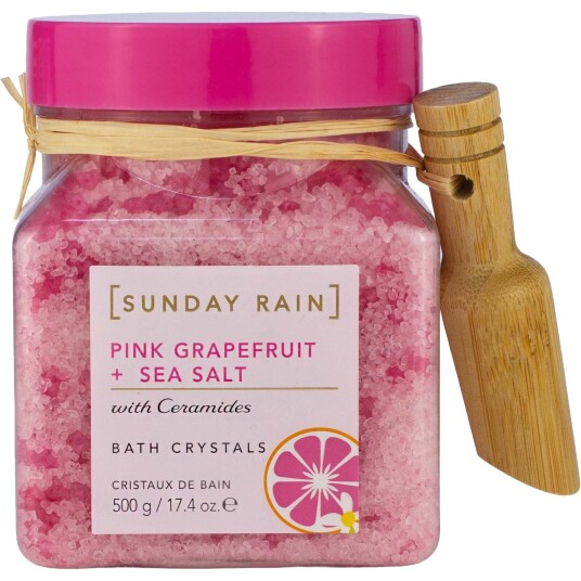 Sunday Rain Pink Grapefruit & Sea Salt Bath Crystals 500g