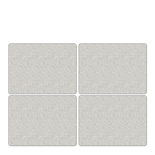Morris & Co  Willow bough bordbrikke 30x40 cm 4 stk pure hvit
