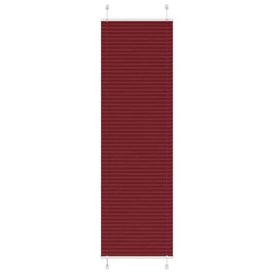 Plisségardin Bordeaux Rød 65x200 cm Stoff Bredde 64,4