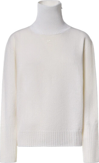 Courrèges Dame Strikkevarer Hvit M, Courrèges Dame Strikkevarer Hvit M,