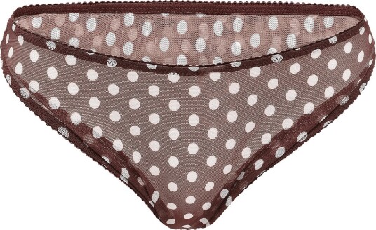 Understatement Underwear Mesh Bikini Briefs Brown XS