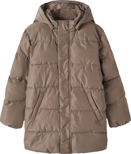 Name It Nkfmedow03 Puffer Jacket Long Fo BROWN LENTIL 140