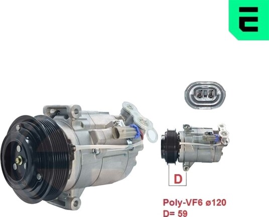 AC-kompressor ERA 670124 AC-kompressor ERA 670124