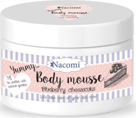 Nacomi_Body Mousse Body Mousse Ostekake Med Blåbær 180Ml