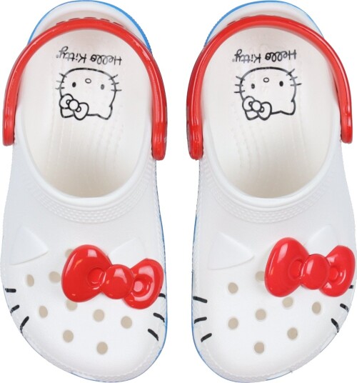 Crocs Sandaler Hello Kitty Classic+ Clog K Hvit Crocs 34/35 Sandals Blå Rød 34 35